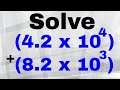 Scientific Notation Addition Quiz