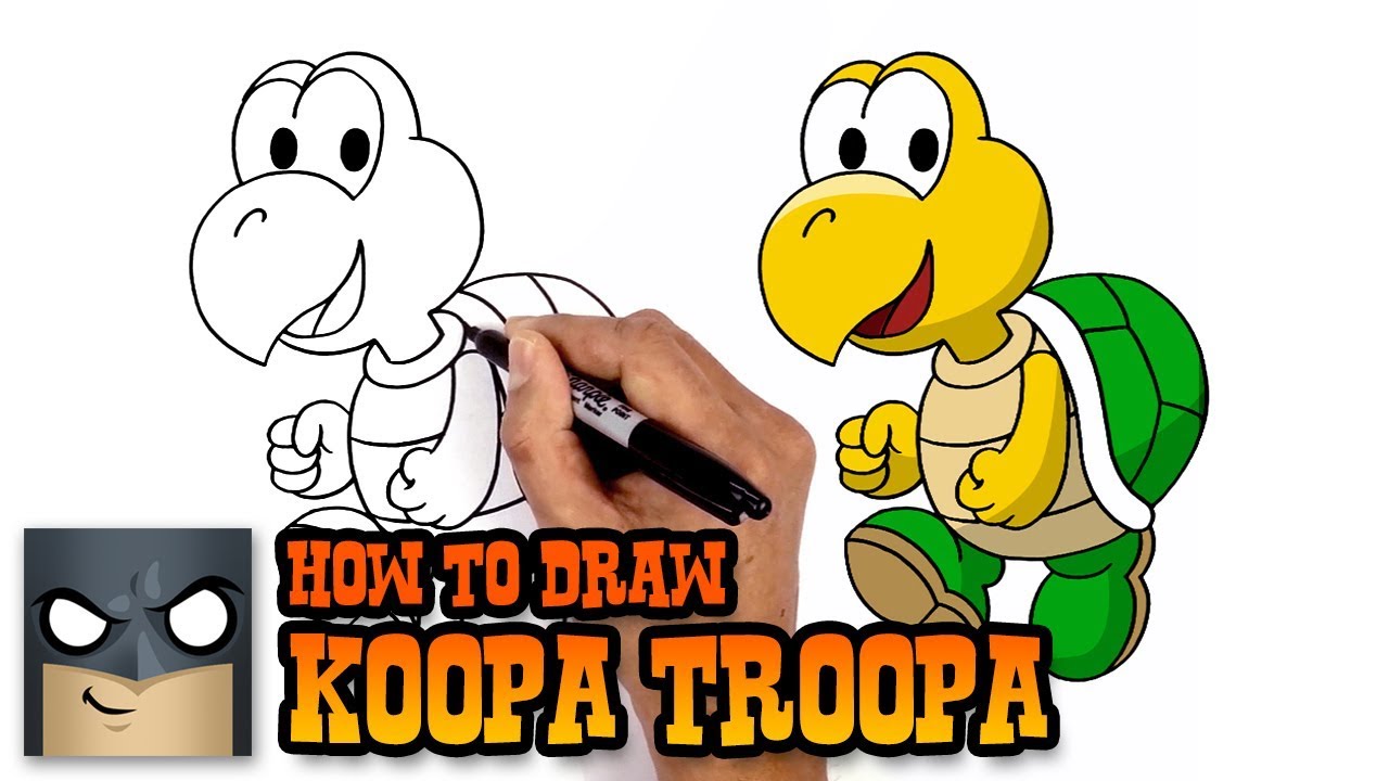 How to Draw Koopa Troopa - Super Mario (Art Tutorial)