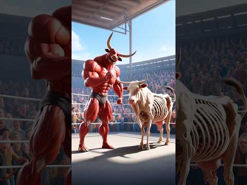 Cow Faces Off Against Redbull in Jaw-Dropping Match | #aividiotu #cowfight #hailuoai #minimax