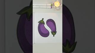 color with me✨️ 가지🍆 #채소가지 #가지볶음 #인스타감성컬러링 #틱톡컬러링 #마카컬러링북 #satisfying #relaxing #ohuhumarker