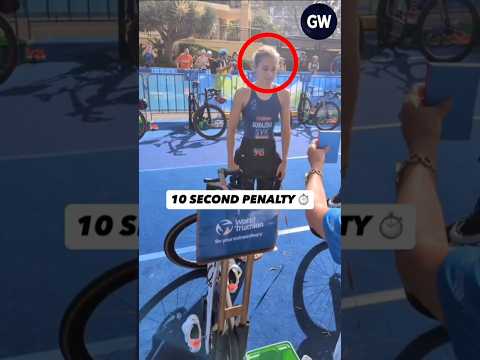 he got 10 sec penalty(📸:@worldtriathlon/IG)