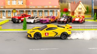Insane Hot Wheels Diorama Race! Modified Cars & 1/64 Diecast Showcase