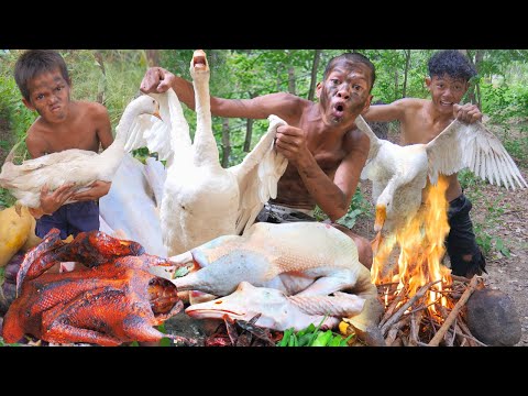 Goose Cooking In JUngle Top Videos