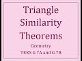 Triangle Similarity Theorems: SSS, SAS, AA Explained