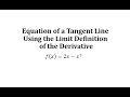 Understanding Tangent Lines and Derivatives