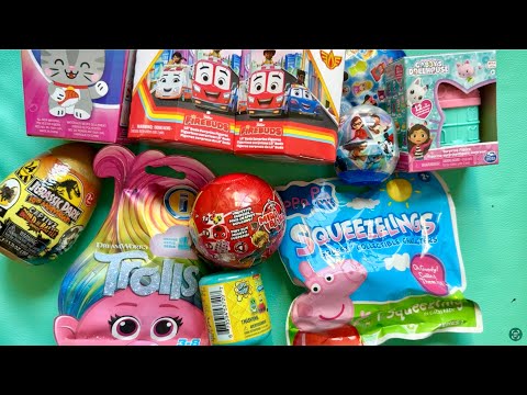 10 minutes with satisfying unboxing peppa pig, miraculous ladybug, gabby doll house asmr toys