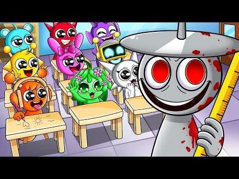 Oren Goes to School!? ORANGE OREN at SCHOOL! Incredibox Sprunki Animation