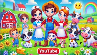 The farmer in the Dell | Nursery Rhymes for Kids | Educational Songs for Toddlers
