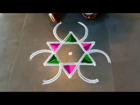 Pongal special simplerangoli/sankaranthimuggulu#Pongalpotkolam/margazhirangoli/gokulramyakolangal