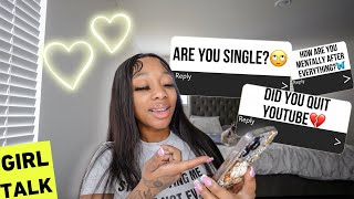 MY FIRST Q&A| did I quit youtube? | how is my mental?| am i single?