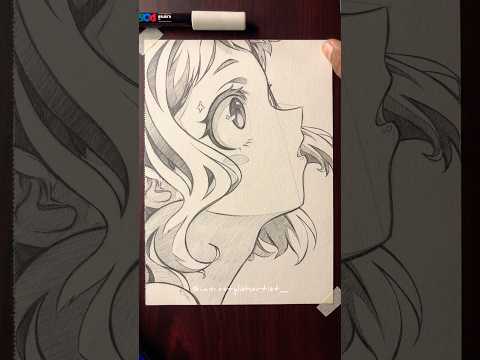 How to draw Ochaco Uraraka Side Profile ✏️✨ #howtodraw #myheroacademia #メイキング