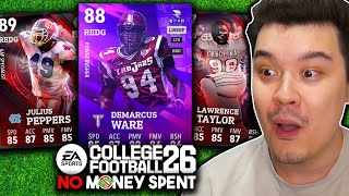 I Bought THREE LTD Pass Rushers on No Money Spent College Football 26