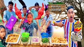 One Minute, 300 Panipuri Eating Challenge | winner 5000 Money 💰😱