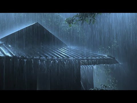 Rain Sounds for Sleeping - Sleep Instantly with Heavy Rain &amp; Thunder Sounds