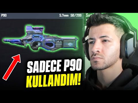 SADECE P90 İLE WİN ALMAK? pubg mobile