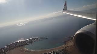 Ryanair smooth landing - Beautiful approach at Fuertafentura - B737-800