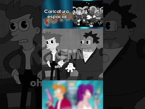 Caricatura espacial 🚀✏️ (T08 Ep13) P1 - Futurama