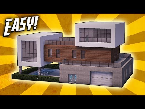 Minecraft: How To Build A Modern Mansion House Tutorial (#29)