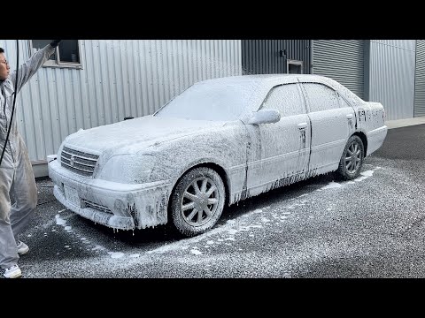 【外装だけが超汚い】20年落ちの極上クラウンを3日かけて洗車した トヨタ クラウン ロイヤルサルーン JZS171