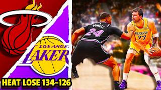 Miami Heat Lose 3rd Straight vs Lakers as Luka Drops SIXTY | LeBron Triple-Doubles