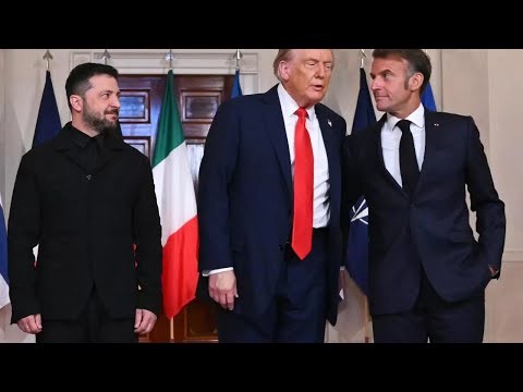 YouTube video thumbnail: Trump Pressures EU Leaders to Quit Russian Oil After Countries Pledge Ukraine Security Guarantees