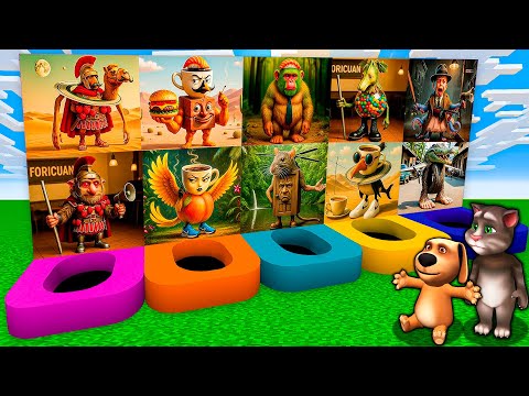 SURVIVAL in SECERT PITS of ITALIAN BRAINROTS - TUNG TUNG SAHUR - MINECRAFT Animation Gameplay