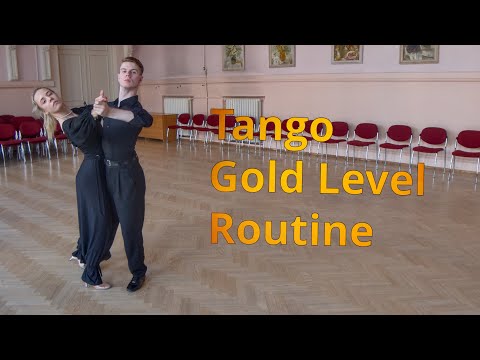 Tango Gold Level Choreography | Fallaway Reverse Slip Pivot, Open Telemark