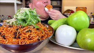 집에서 만든 비빔국수가 맛 없는 이유 . .  대박집 비빔국수 별거 아닌데 . . MUKBANG