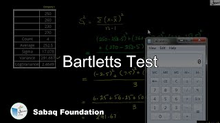 Bartletts Test