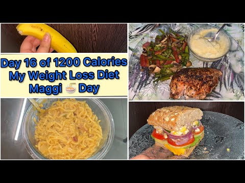 Day 16 of 1200 Calories Weight Loss Diet | Maggi on Diet? YES | What I eat in a day to lose weight