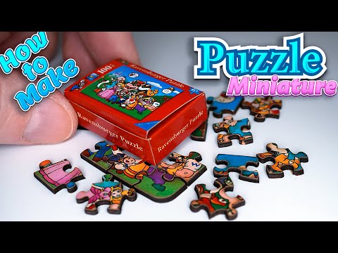 Insane DIY Miniature Ravensburger Puzzle Box | Laser Engraver Longer Nano Pro 12W Magic!