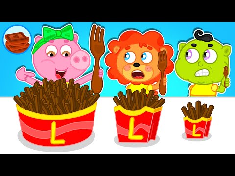 Liam Family USA | Big, Medium and Small Plate Challenge | Family Kids Cartoons