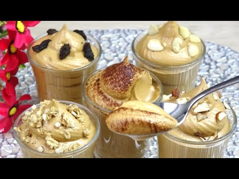 MOUSSE DE CAFÉ ¡¡MÁGICO!! Con 2 ingredientes (Sin AZÚCAR, Sin LACTEOS) En 5 MINUTOS está listo🤩