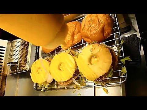 Chinese Street food cooking asmr 😋 Chinese Pineapple Burger 🍔 Recipe