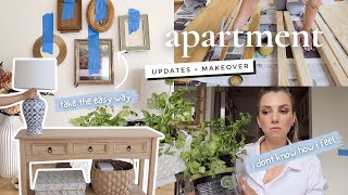 apartment updates! LIVING ROOM Makeover! New furniture, decorating, indoor plants