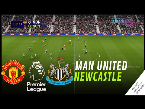 MANCHESTER UNITED vs NEWCASTLE PremierLeague 24/25 - Full Match Simulation and Prediction