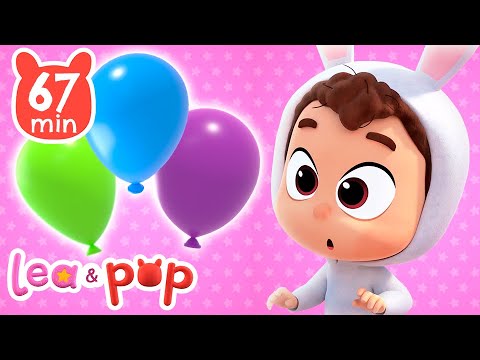 Aprende los colores con los globos de Pop 🎈 Vídeos educativos de Lea y Pop