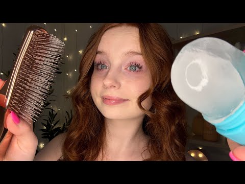 ASMR Cosy Winter Personal Attention (hair brushing, layered sounds) ❄️☃️🫧