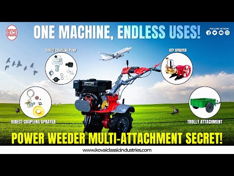 1 Machine, ENDLESS Uses: 7 HP CLASSIC Power Weeder🔥Save HOURS on Weeding & Cultivation🔥 #powerweeder