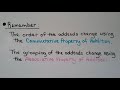 Properties of Addition and Fractions