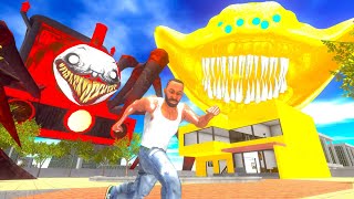 Golden El Gran Maja VS Choo Choo Charles - INDIAN BIKES DRIVING 3D