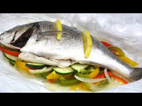 DORADA EN PAPILLOTE CON VERDURAS, Fácil y Saludable😋 AL HORNO