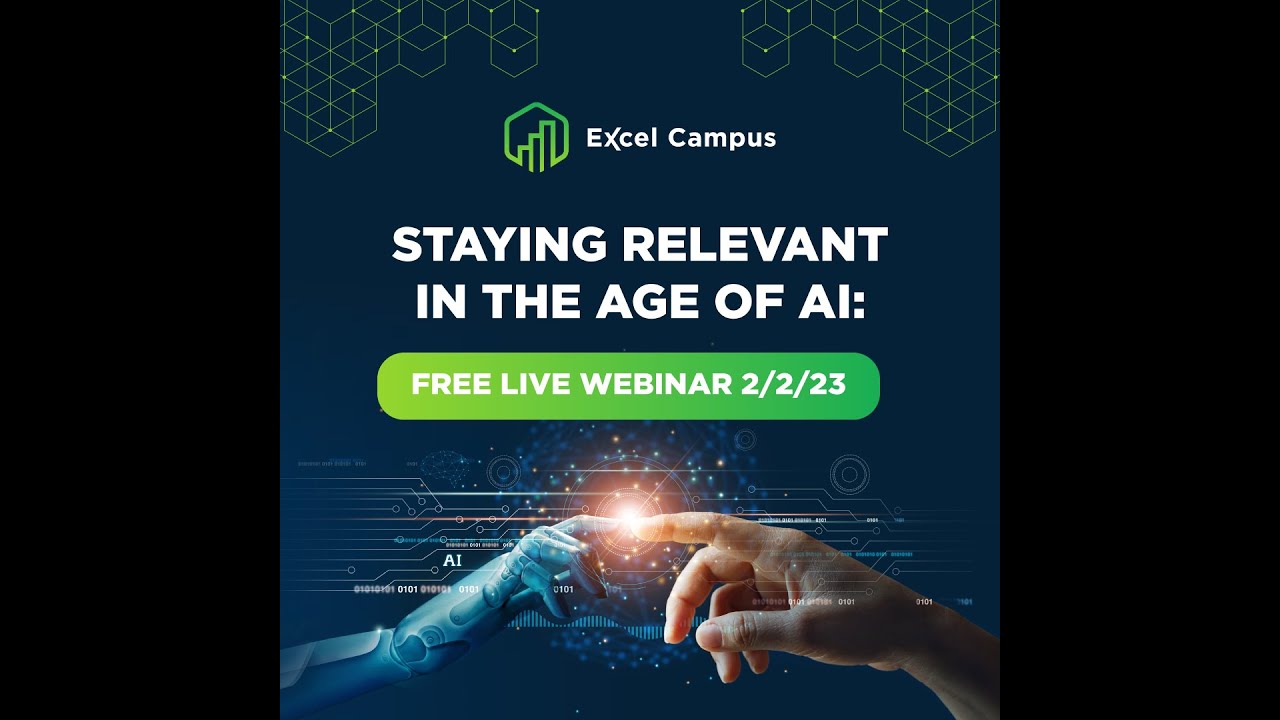 Free Excel Tutoring Webinar: Staying Relevant as A Data Analyst in the Age of AI