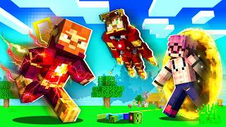 ANİME vs SÜPER KAHRAMAN – Hangisi Daha Güçlü? Minecraft Şans Blokları