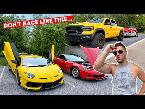 Guy in an 800HP Z06 CALLED OUT My Gintani Tuned SVJ to RACE... *ENDS IN DISASTER*