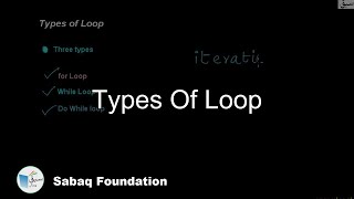 Types of Loop