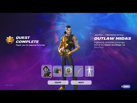 How to Unlock OUTLAW MIDAS SKIN in Fortnite! (EASY)