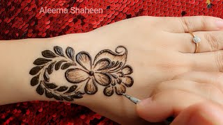 Stylish floral arabic mehandi design - Latest simple mehndi - easy mehendi