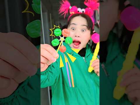 লাল রং জেলি ক্যান্ডি খেলাম 🤣~mini wood toy-woodworking art skill/wood hand crafts #shorts