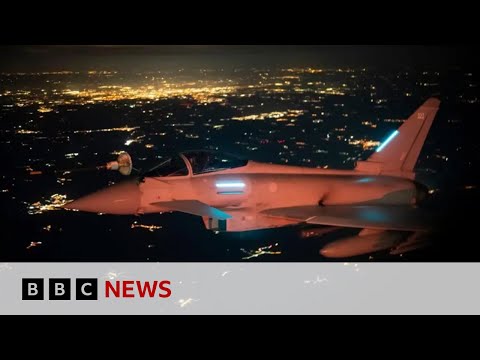 YouTube video thumbnail: RAF Jets Join Nato Air Defence Mission Over Poland